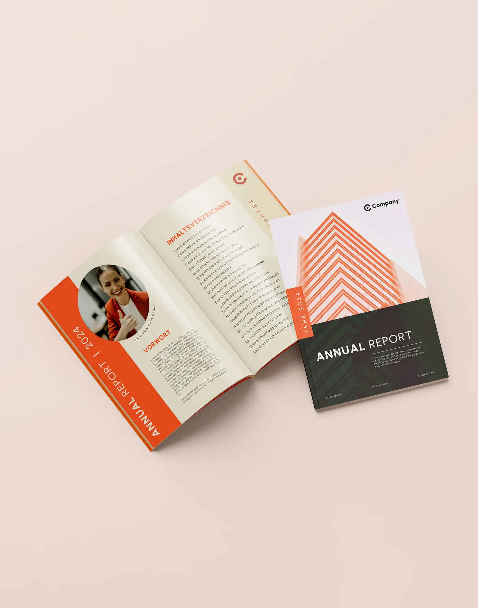 Broschuere_Geschaeftsbericht_Layoutdesign_Firmenbericht_Jahresbericht_Grafikdesign_Cover_Editorial Die Gestaltung von Jahresberichten, Imagebroschüren und Mitarbeitermagazinen stärkt die Position eines Unternehmens als Arbeitgeber und Wettbewerber.