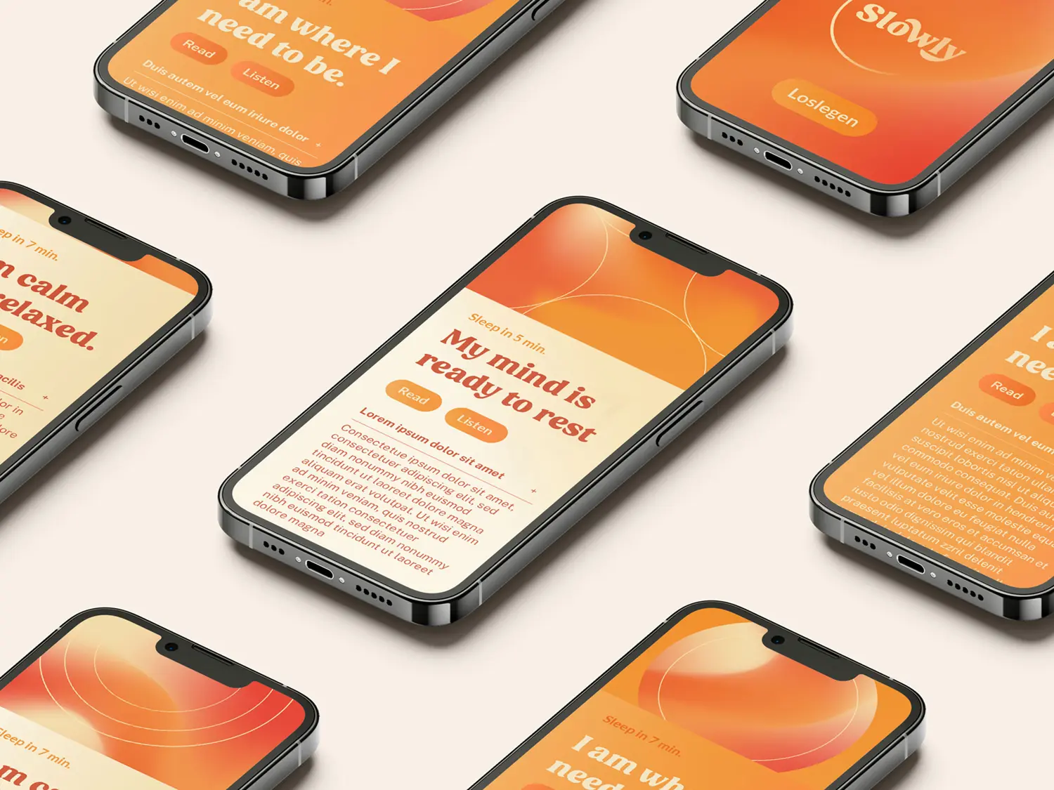 Smartphone-App-Design_Slow-Down-Entspannung Bei der Gestaltung von Apps und Webseiten sollte neben vor dem Design vor allem Nutzbarkeit im Fokus stehen