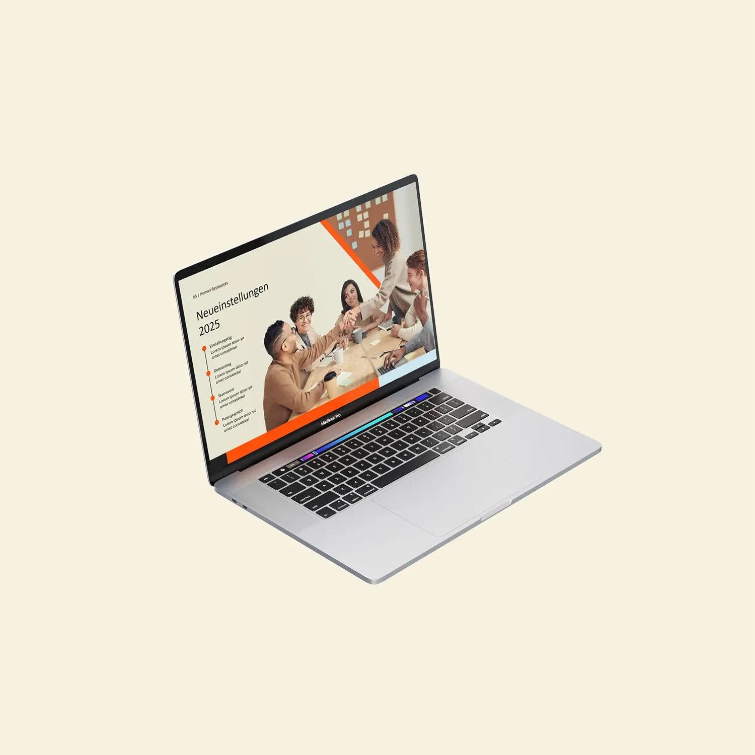 presentation-slide_HR-grafikdesign-design-powerpoint-master-1 Durch authentische Fotos wird das Design sympathisch und nahbar.